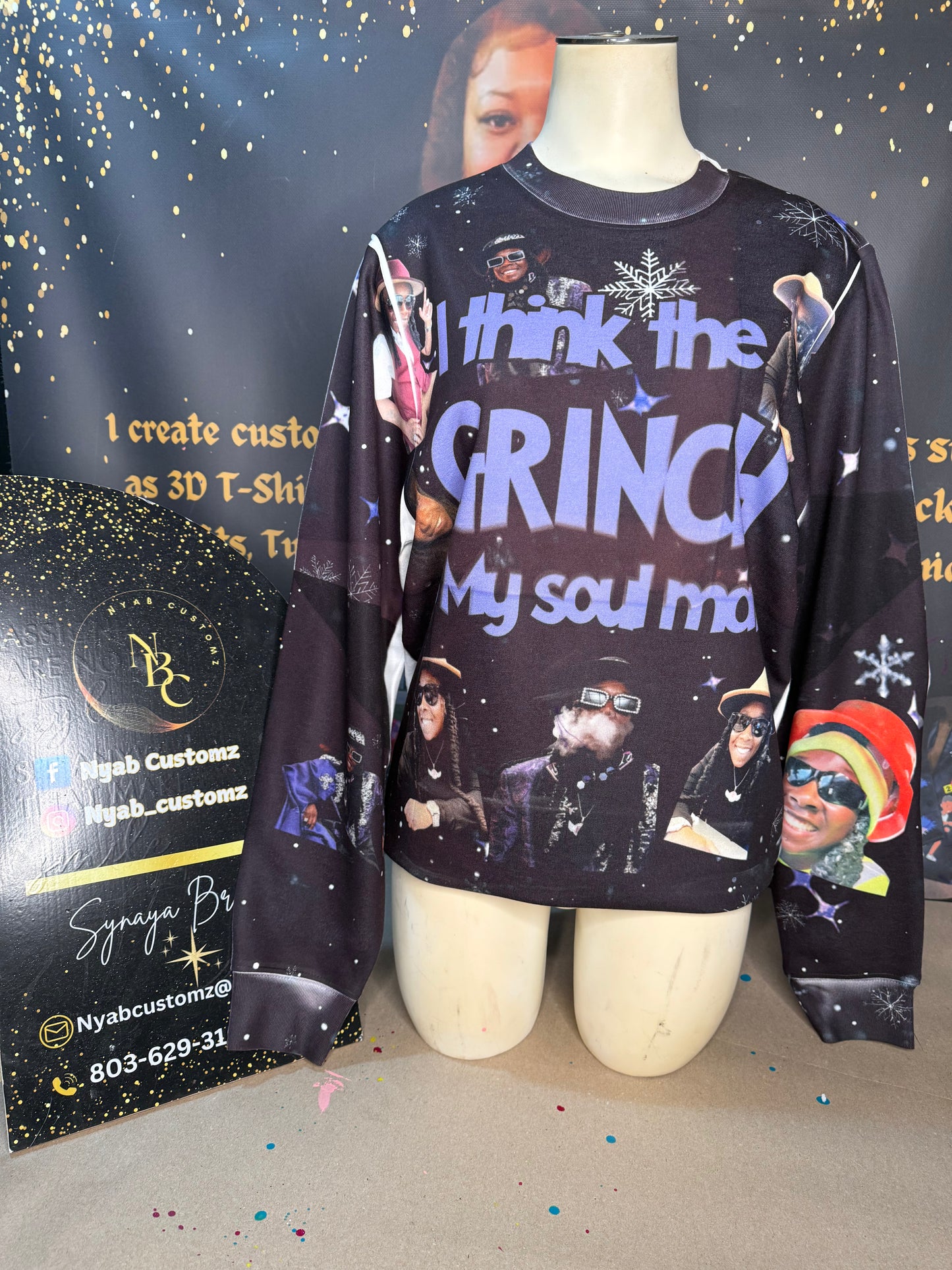Custom 3D All-Over Print Sweatshirt - Personalized Design