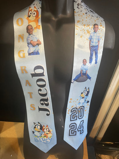 Personalized Graduation Stoles - Custom Image & Text
