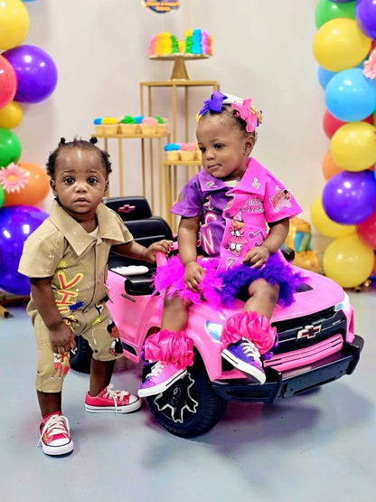 Custom Kids Dickies Set - Personalized Children's Outfit with Photo Upload