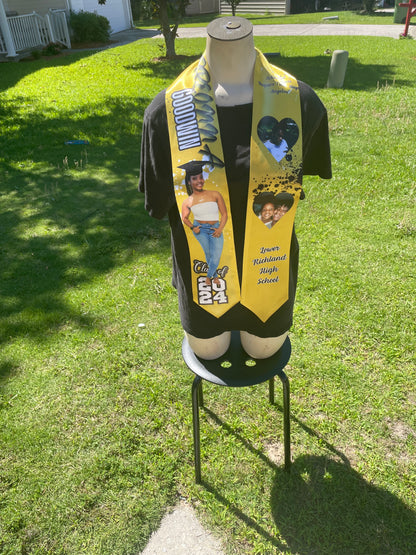 Personalized Graduation Stoles - Custom Image & Text