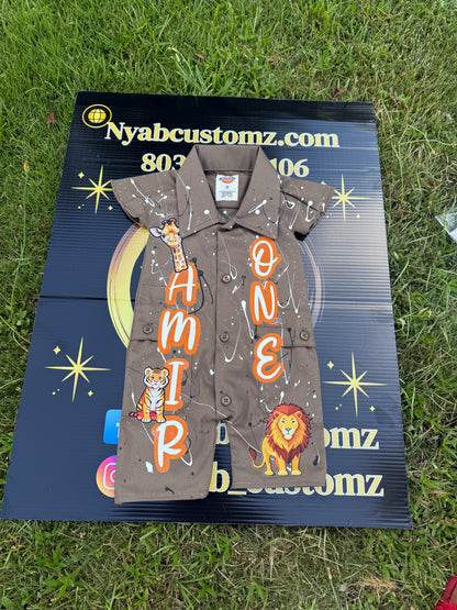 Custom Kids Dickies Set - Personalized Children's Outfit with Photo Upload